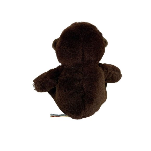 Vintage Dakin Gorilla 8" Plush Monkey Stuffed Animal Toy 1987 Dark Brown - Picture 4 of 7